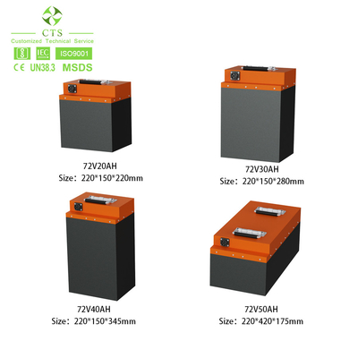 اسکوتر برقی انرژی سبز باتری لیتیومی 72 ولت 60 ولت 20 آمپر ساعت 18650 بسته باتری لیتیومی چرخه lif2000 چرخه با 100% DOD