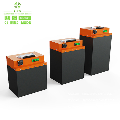 باتری های لیتیوم یون قابل شارژ CTS 60 ولت 72 ولت برای اسکوتر برقی